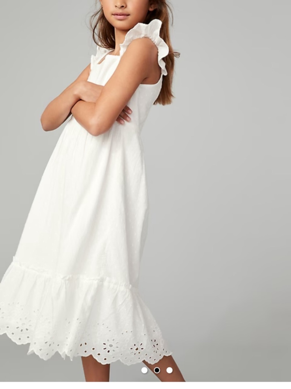 Gap Kids Flutter Eyelet Dress